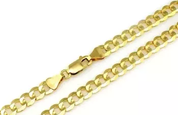 Złoty łańcuszek 375 gruba pancerka LA 430G 375 4mm.webp